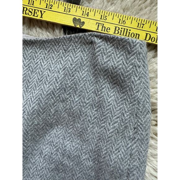 LAUREN RALPH LAUREN Pencil Skirt wool S12 Classic Herringbone Lined Career gray - Picture 2 of 13
